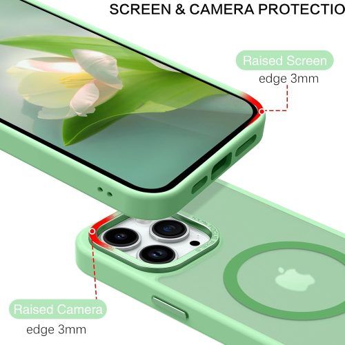 Alternative view of Θήκη Orso MagCase Focus Frosted Spring Green iPhone 15 Pro Max