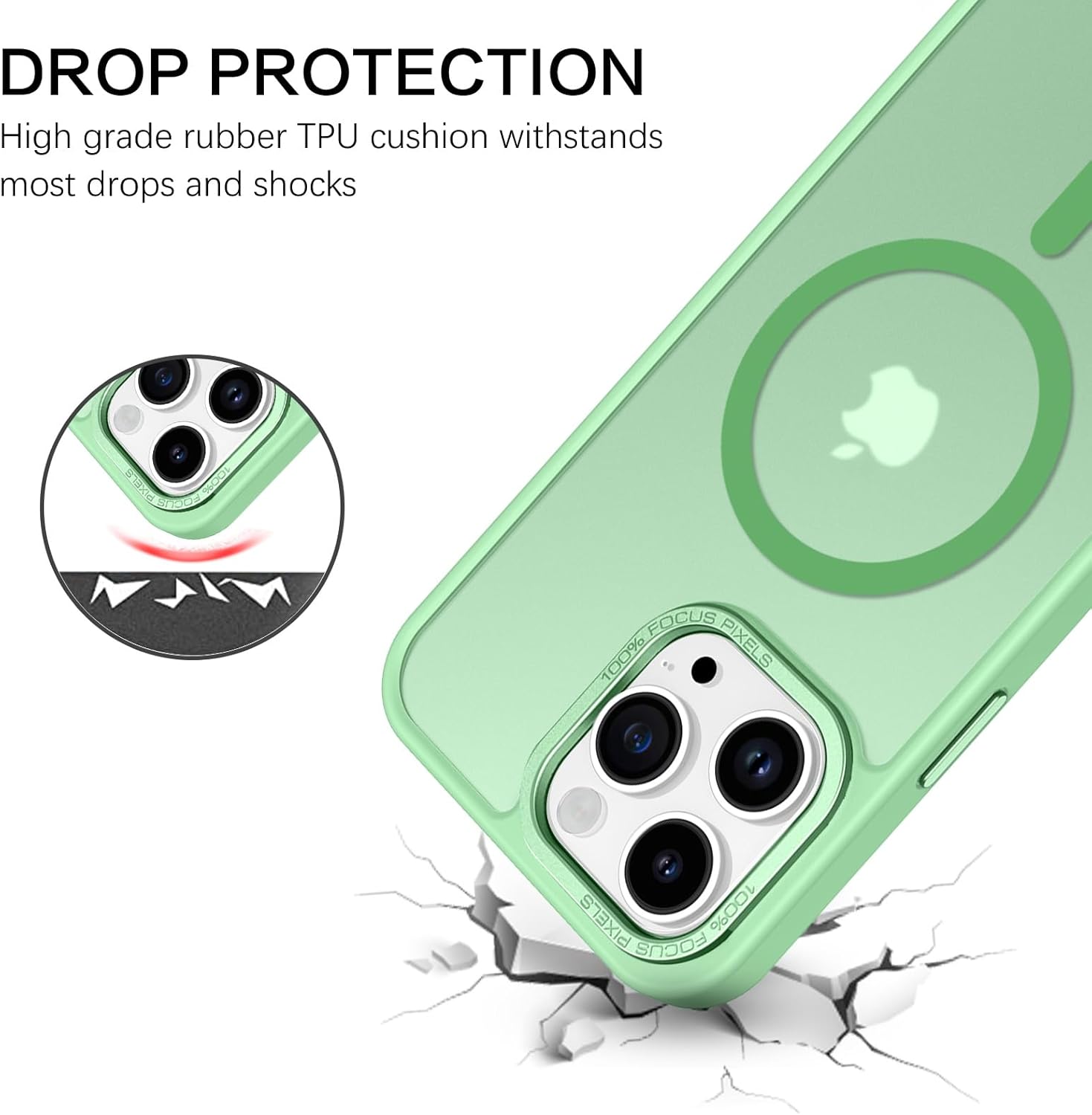 Θήκη Orso MagCase Focus Frosted Spring Green iPhone 13 Pro Max ΘΗΚΕΣ Orso Θήκη Orso MagCase Focus Frosted Spring Green iPhone 13 Pro Max - Image 4