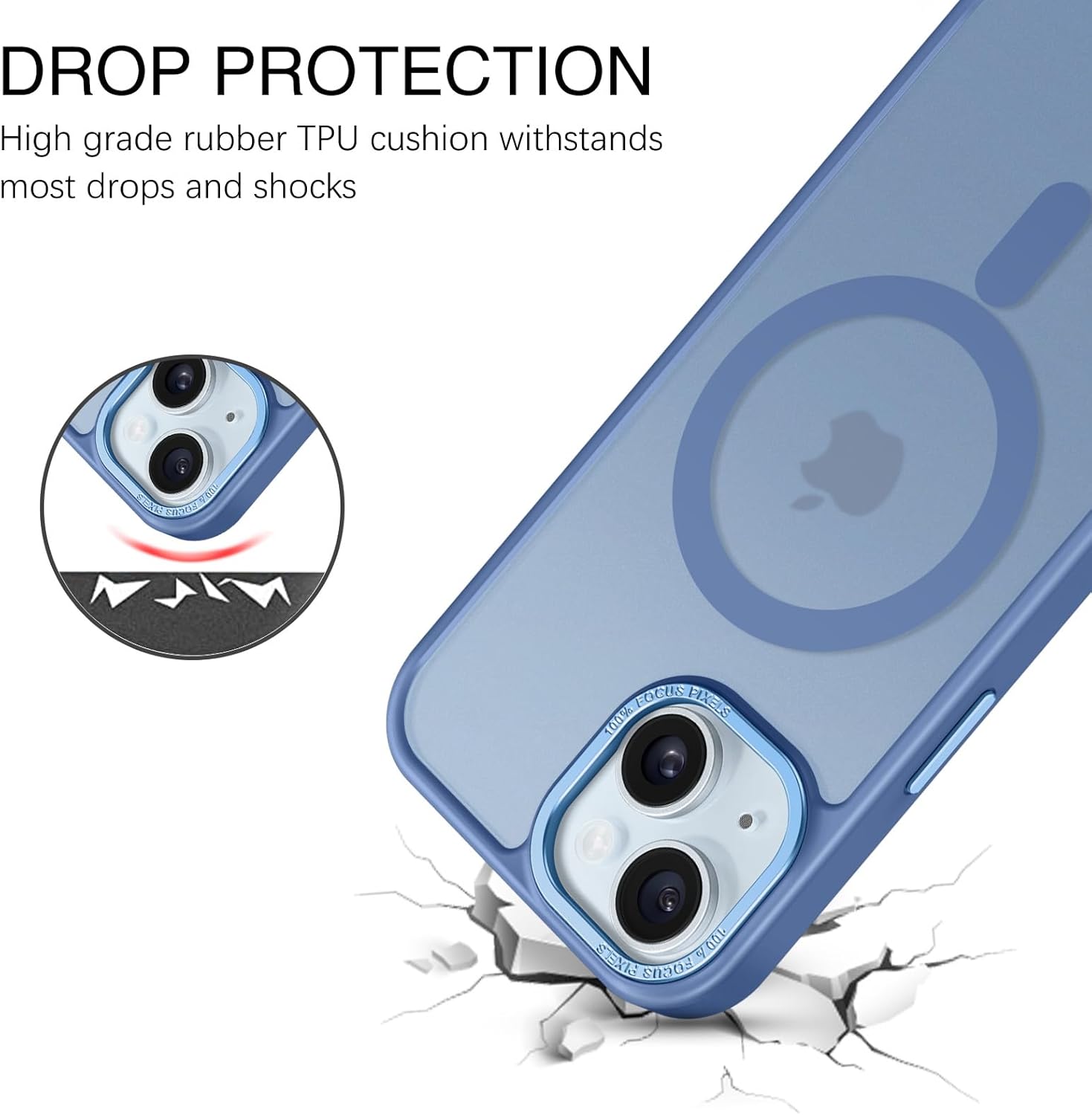 Θήκη Orso MagCase Focus Frosted Ultramarine Blue iPhone 15 ΘΗΚΕΣ Orso Θήκη Orso MagCase Focus Frosted Ultramarine Blue iPhone 15 - Image 4