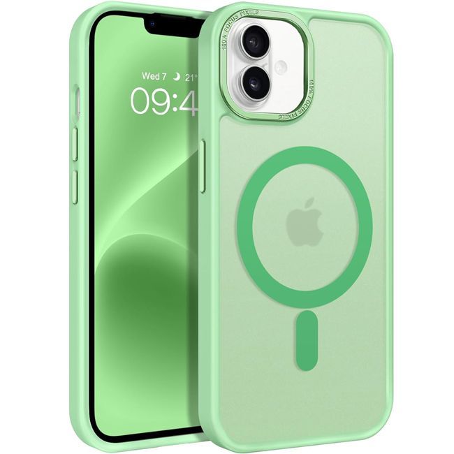Θήκη Orso MagCase Focus Frosted Spring Green iPhone 16 Plus ΘΗΚΕΣ Orso Θήκη Orso MagCase Focus Frosted Spring Green iPhone 16 Plus