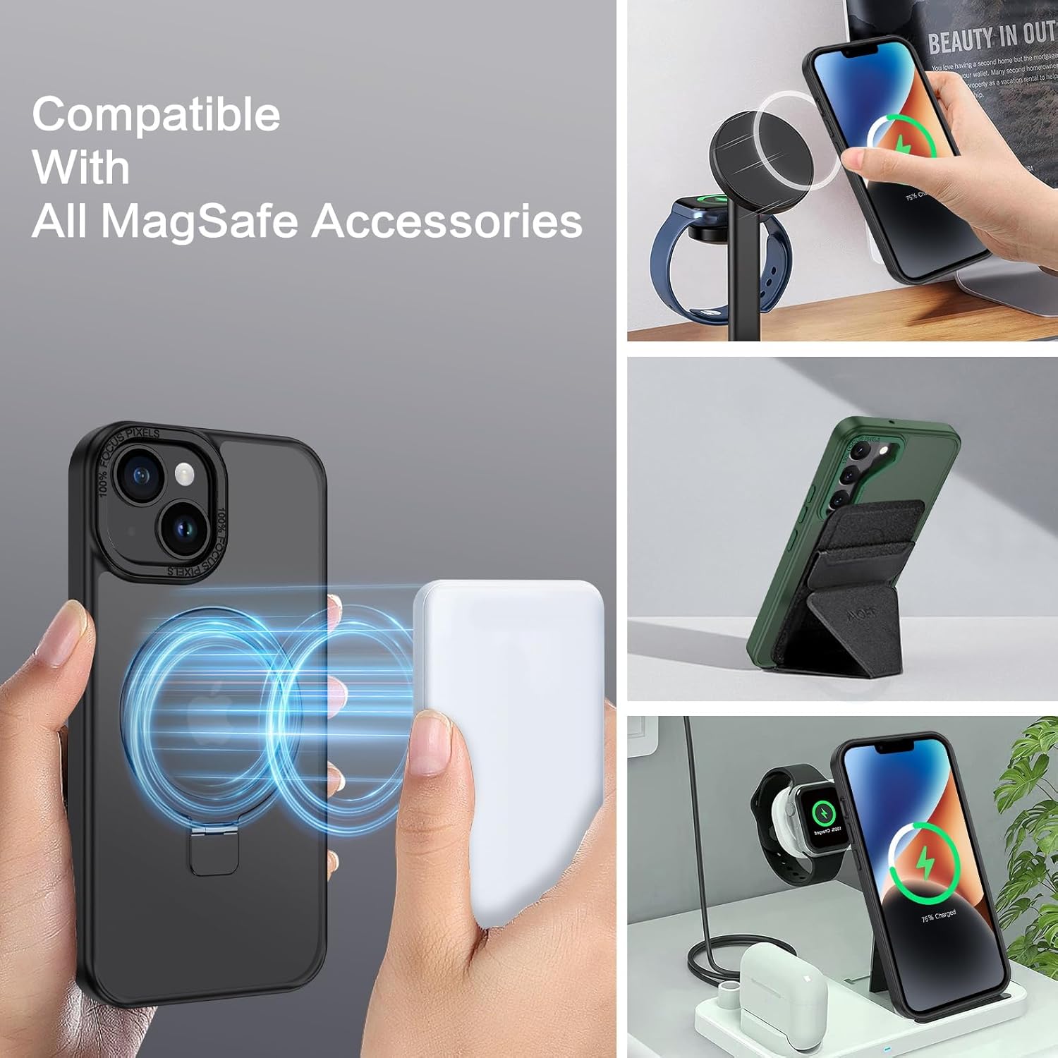 Θήκη Orso Ostand Hybrid Focus Frosted Black iPhone 13/14 ΘΗΚΕΣ Orso Θήκη Orso Ostand Hybrid Focus Frosted Black iPhone 13/14 - Image 2