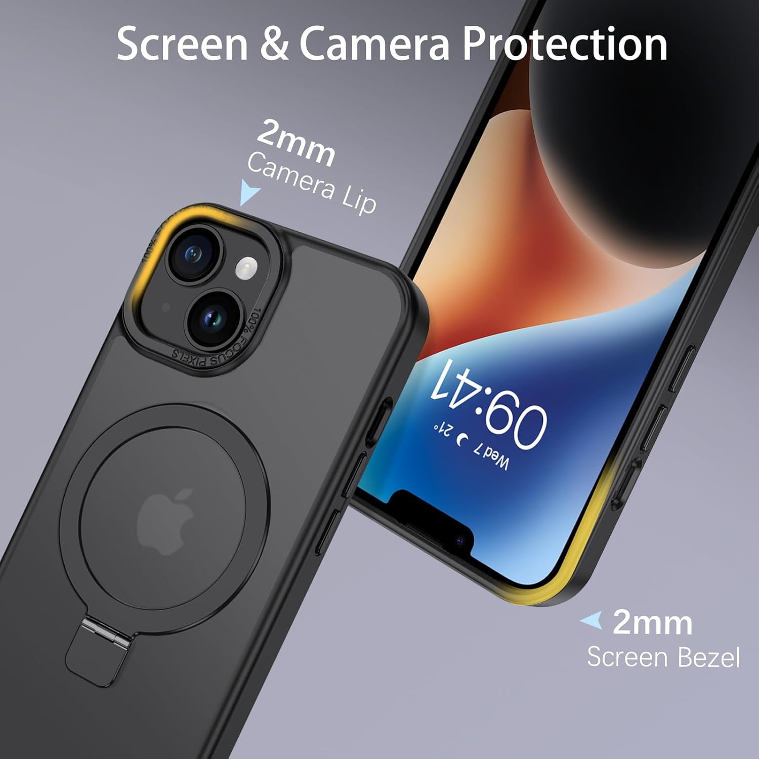 Θήκη Orso Ostand Hybrid Focus Frosted Black iPhone 13/14 ΘΗΚΕΣ Orso Θήκη Orso Ostand Hybrid Focus Frosted Black iPhone 13/14 - Image 4