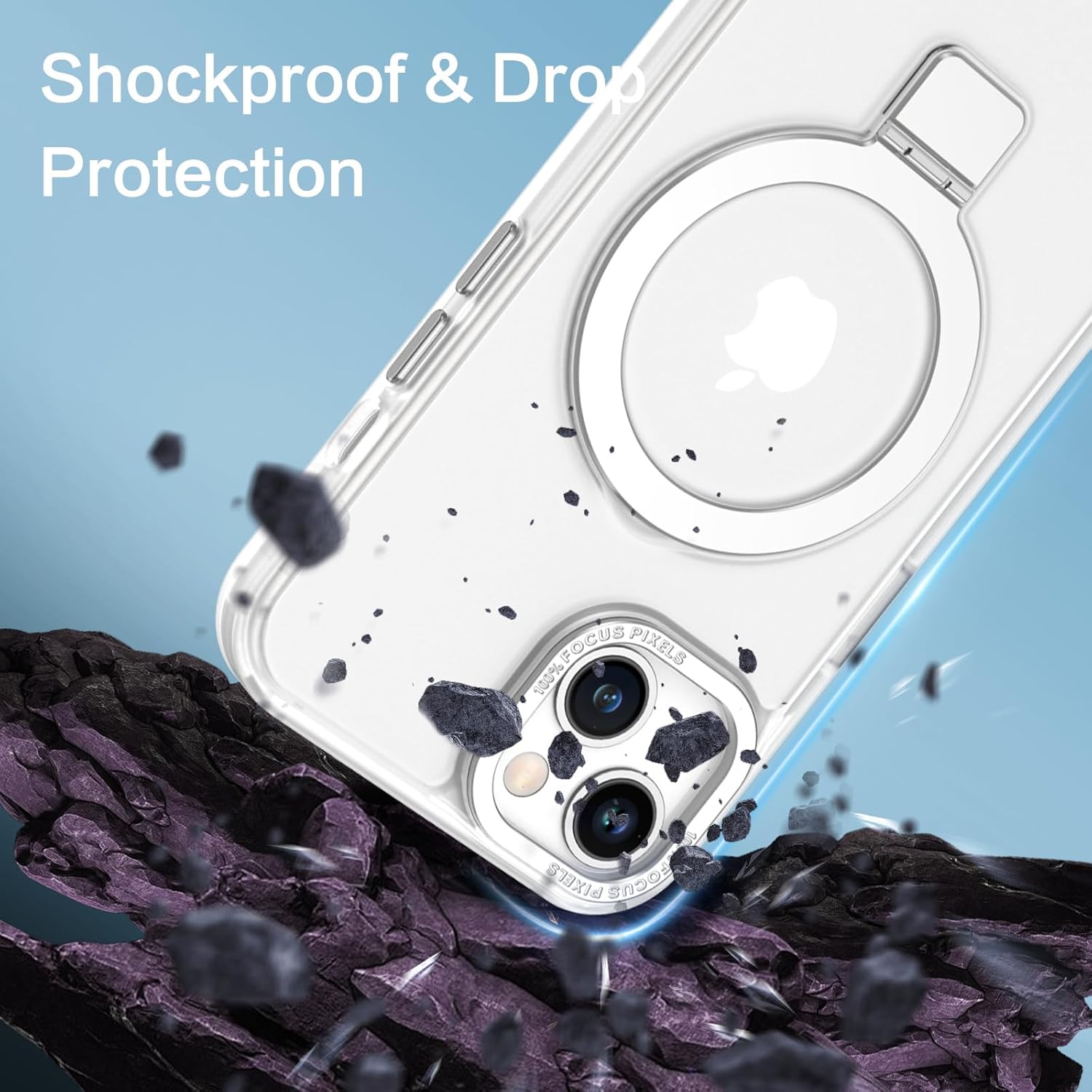Θήκη Orso Ostand Hybrid Focus Frosted Clear iPhone 13/14 ΘΗΚΕΣ Orso Θήκη Orso Ostand Hybrid Focus Frosted Clear iPhone 13/14 - Image 3