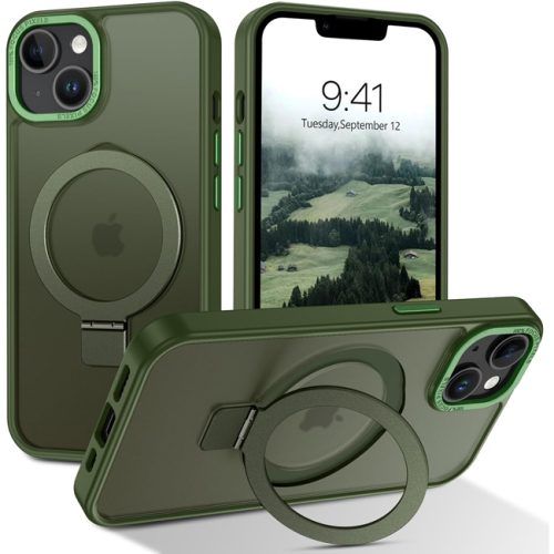 Θήκη Orso Ostand Hybrid Focus Frosted Green iPhone 13/14