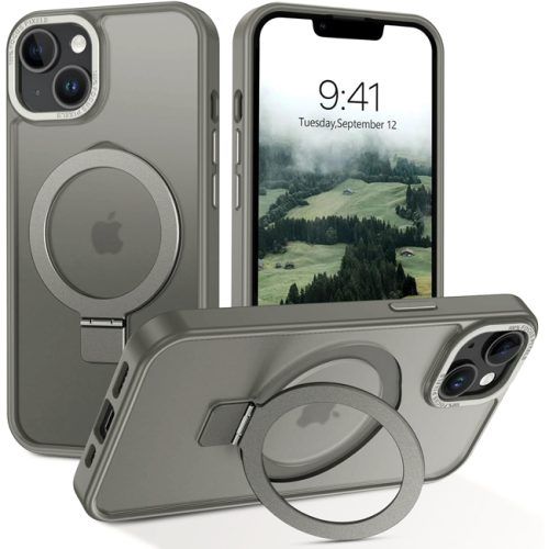 Θήκη Orso Ostand Hybrid Focus Frosted Titanium Grey iPhone 13/14