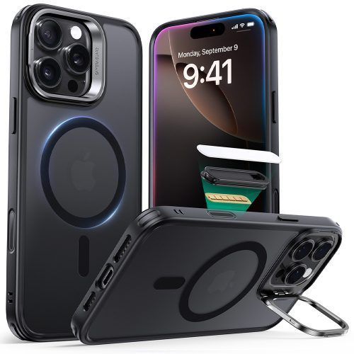 Θήκη ESR Classic Hybrid with Stash Stand (Camera Control Button) HaloLock MagSafe Frosted Black iPhone 16 Pro Max ΘΗΚΕΣ ESR Θήκη ESR Classic Hybrid with Stash Stand (Camera Control Button) HaloLock MagSafe Frosted Black iPhone 16 Pro Max