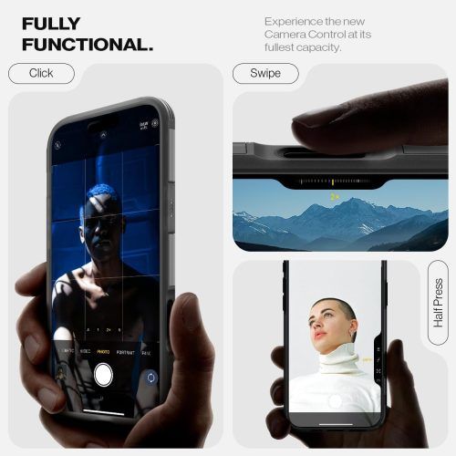 Alternative view of Θήκη Spigen Tough Armor T AI MagFit Frost Black iPhone 16 Pro Max