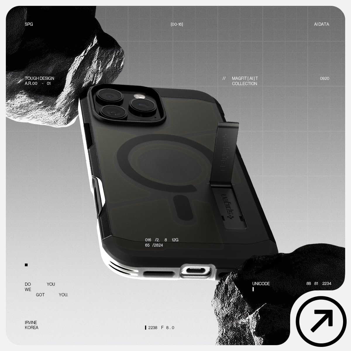 Θήκη Spigen Tough Armor T AI MagFit Frost Black iPhone 16 Pro Max ΘΗΚΕΣ Spigen Θήκη Spigen Tough Armor T AI MagFit Frost Black iPhone 16 Pro Max - Image 6