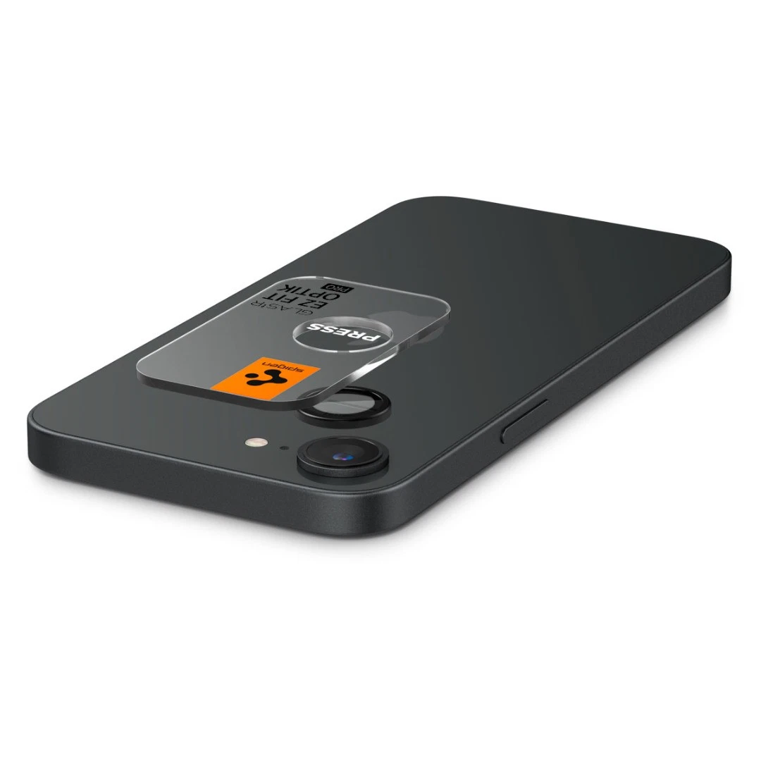 (2-Pack) Spigen Glass tR EZ Fit Optik Pro Black iPhone 16e Προστασία Οθόνης iPhone Spigen (2-Pack) Spigen Glass tR EZ Fit Optik Pro Black iPhone 16e - Image 3