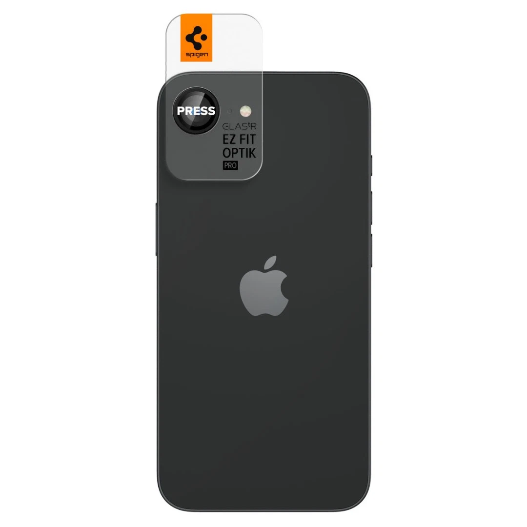 (2-Pack) Spigen Glass tR EZ Fit Optik Pro Black iPhone 16e Προστασία Οθόνης iPhone Spigen (2-Pack) Spigen Glass tR EZ Fit Optik Pro Black iPhone 16e - Image 2