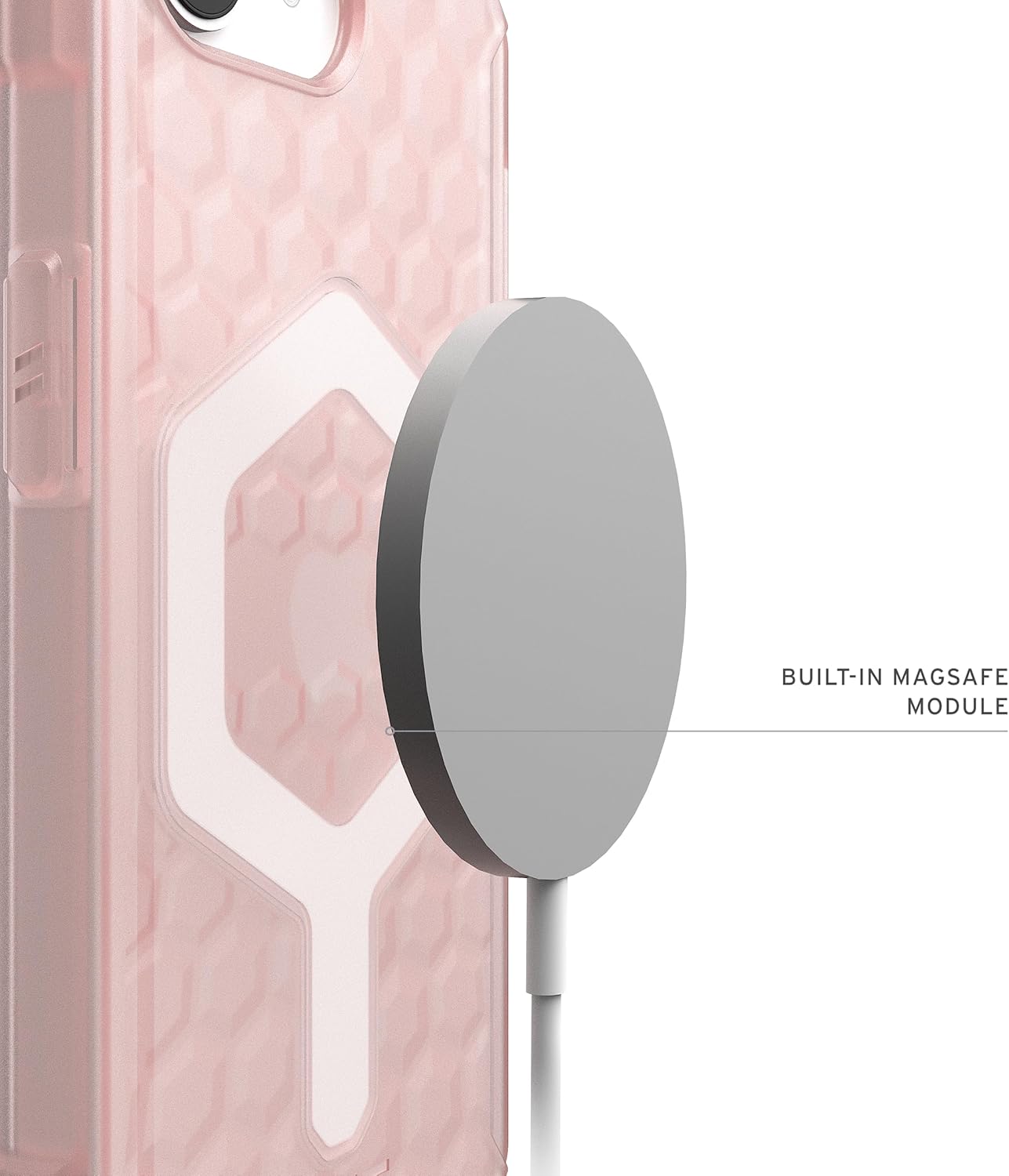 Θήκη UAG Essential Armor Magsafe Clear Pink iPhone 16e/17e STOCK OFFERS uag Θήκη UAG Essential Armor Magsafe Clear Pink iPhone 16e/17e - Image 2