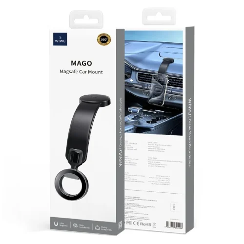 Alternative view of WiWU Flexible MagSafe Car Mount Black (CH-053)