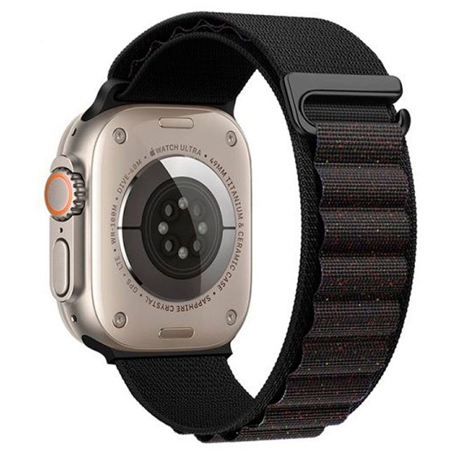 Orso Alpine Nylon Loop Band Black Dot Apple Watch 44/45/46/49mm APPLE WATCH Orso Orso Alpine Nylon Loop Band Black Dot Apple Watch 44/45/46/49mm