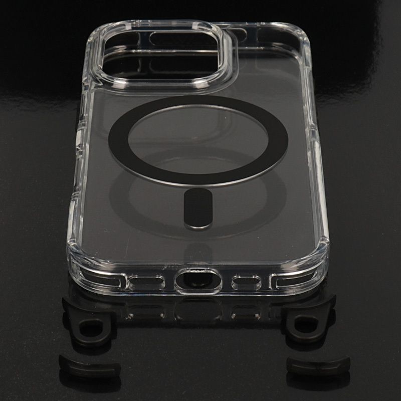 Θήκη Orso Detachable Lanyard Magsafe Clear Grey iPhone 13/14 ΘΗΚΕΣ Orso Θήκη Orso Detachable Lanyard Magsafe Clear Grey iPhone 13/14 - Image 3