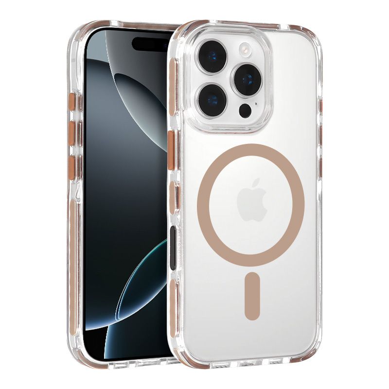 Θήκη Orso Detachable Lanyard Magsafe Clear Gold iPhone 13/14 ΘΗΚΕΣ Orso Θήκη Orso Detachable Lanyard Magsafe Clear Gold iPhone 13/14 - Image 2