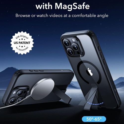 Alternative view of Θήκη ESR Boost Flickstand HaloLock MagSafe Clear Black iPhone 16 Pro Max