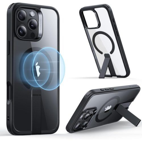 Θήκη ESR Boost Flickstand HaloLock MagSafe Clear Black iPhone 16 Pro Max ΘΗΚΕΣ ESR Θήκη ESR Boost Flickstand HaloLock MagSafe Clear Black iPhone 16 Pro Max