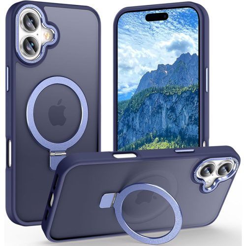 Θήκη Orso Ostand Hybrid Focus Frosted Blue iPhone 16