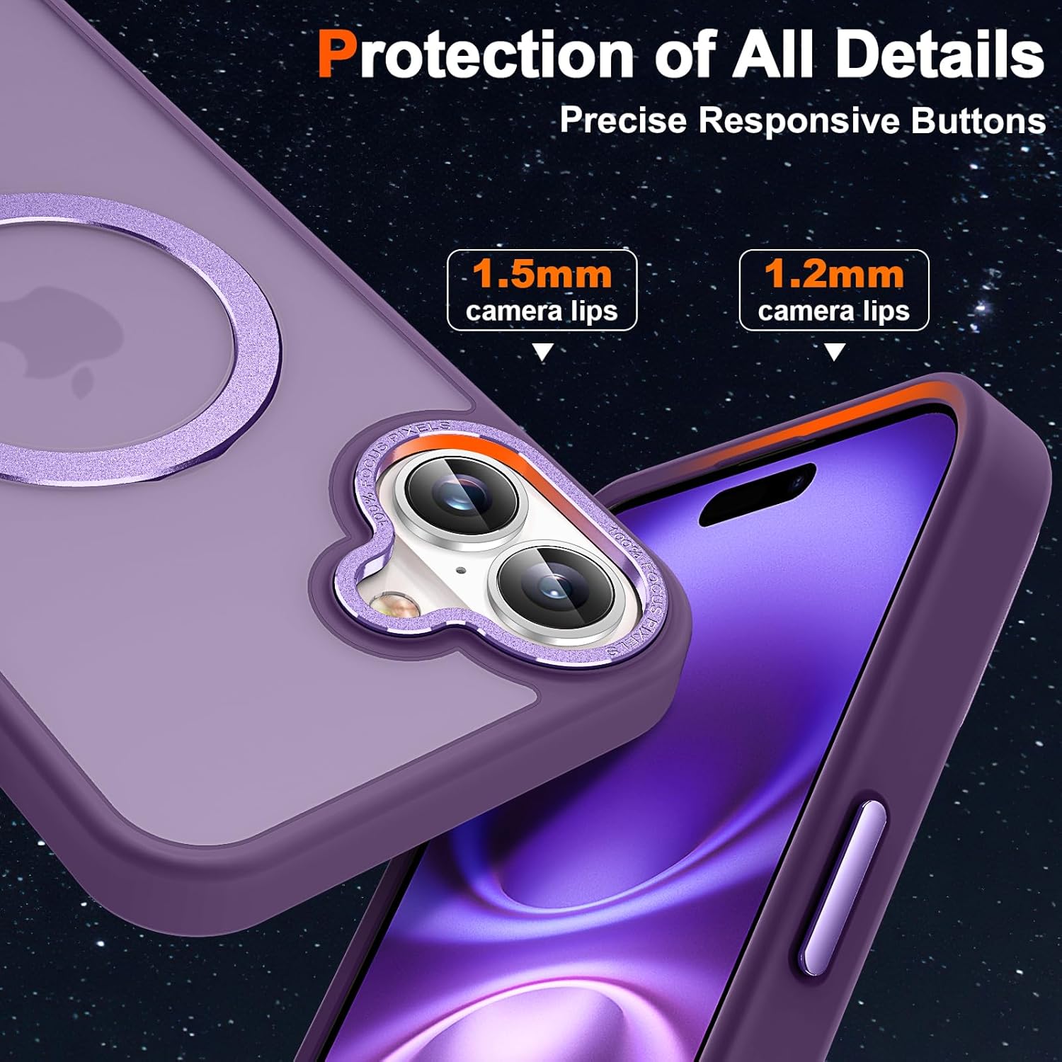 Θήκη Orso Ostand Hybrid Focus Frosted Purple iPhone 16 ΘΗΚΕΣ Orso Θήκη Orso Ostand Hybrid Focus Frosted Purple iPhone 16 - Image 4