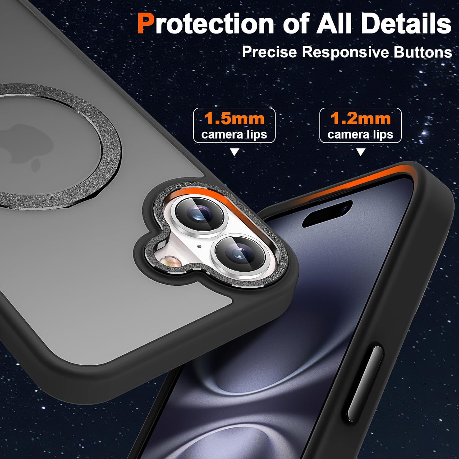 Θήκη Orso Ostand Hybrid Focus Frosted Black iPhone 16 ΘΗΚΕΣ Orso Θήκη Orso Ostand Hybrid Focus Frosted Black iPhone 16 - Image 3