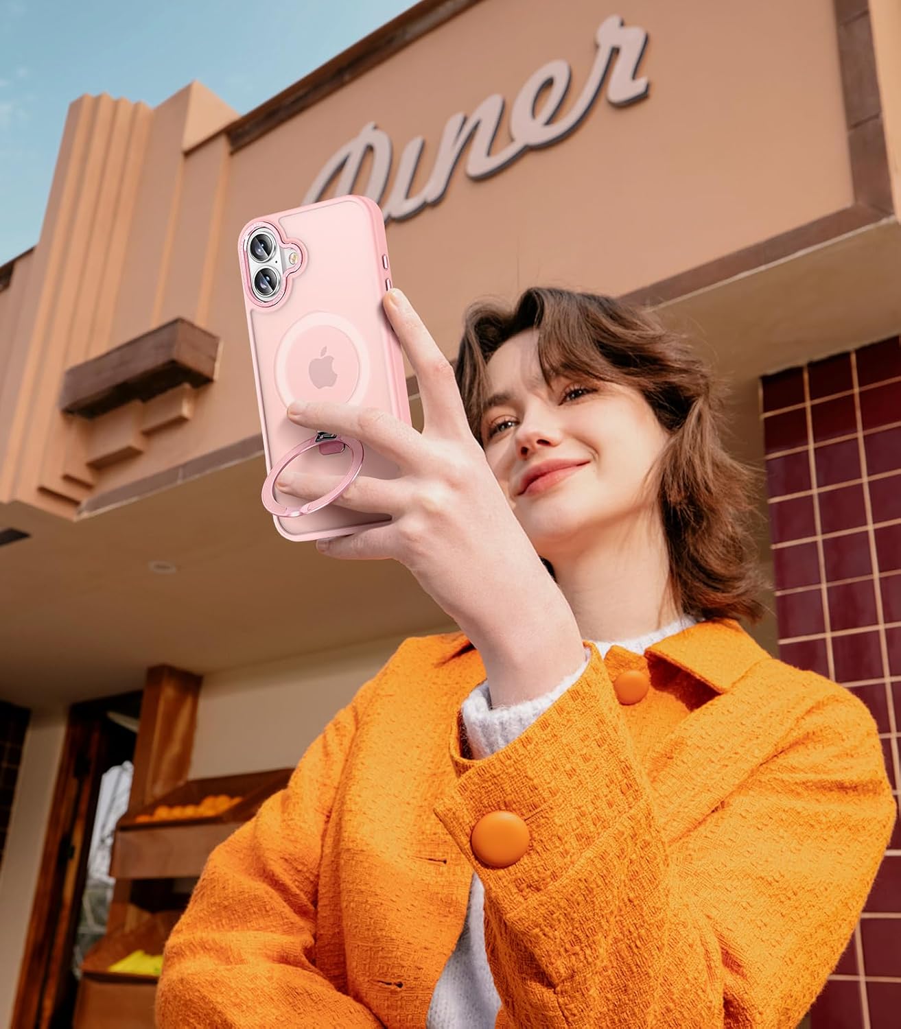 Θήκη Orso Ostand Hybrid Focus Frosted Rose iPhone 16 ΘΗΚΕΣ Orso Θήκη Orso Ostand Hybrid Focus Frosted Rose iPhone 16 - Image 6