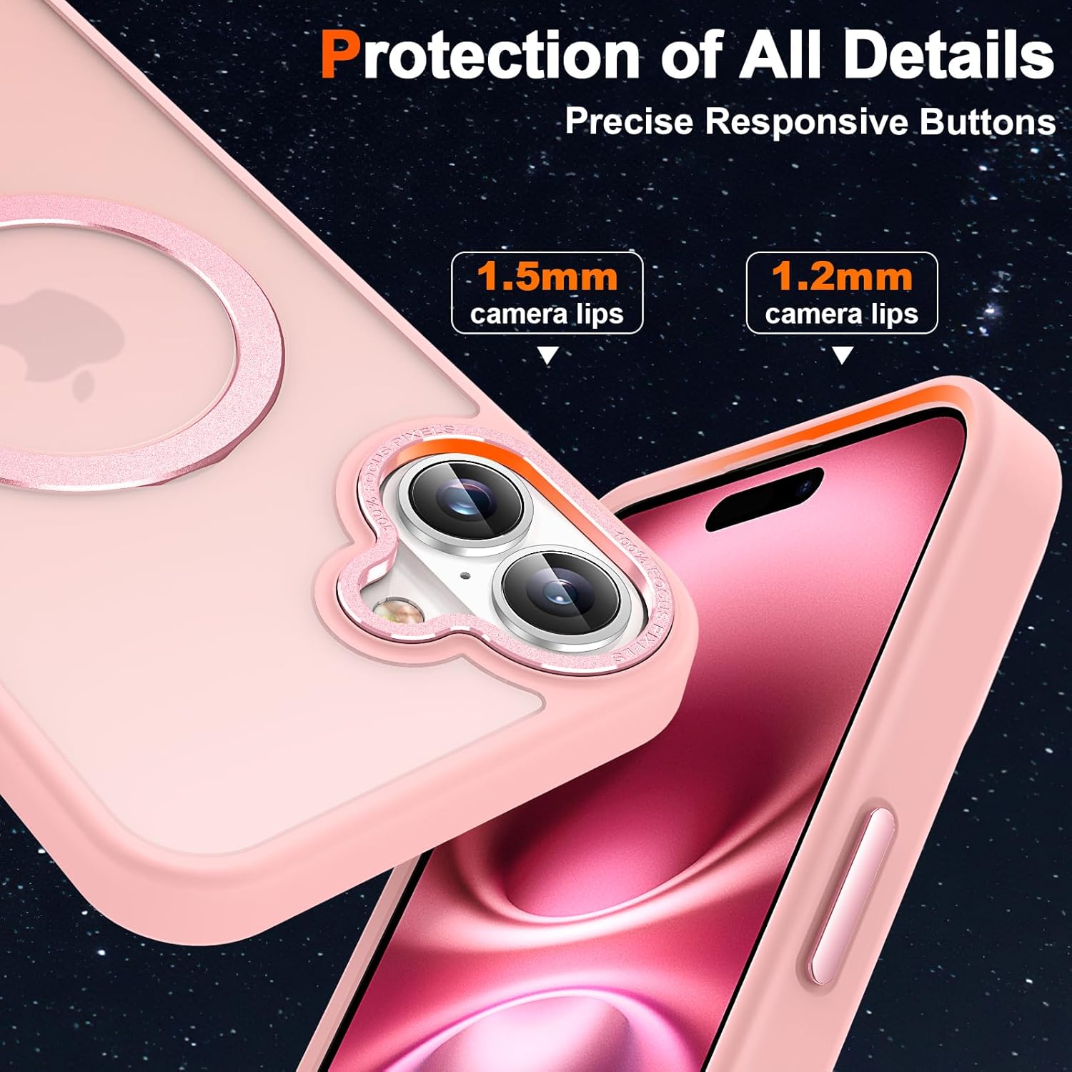 Θήκη Orso Ostand Hybrid Focus Frosted Rose iPhone 16 ΘΗΚΕΣ Orso Θήκη Orso Ostand Hybrid Focus Frosted Rose iPhone 16 - Image 3