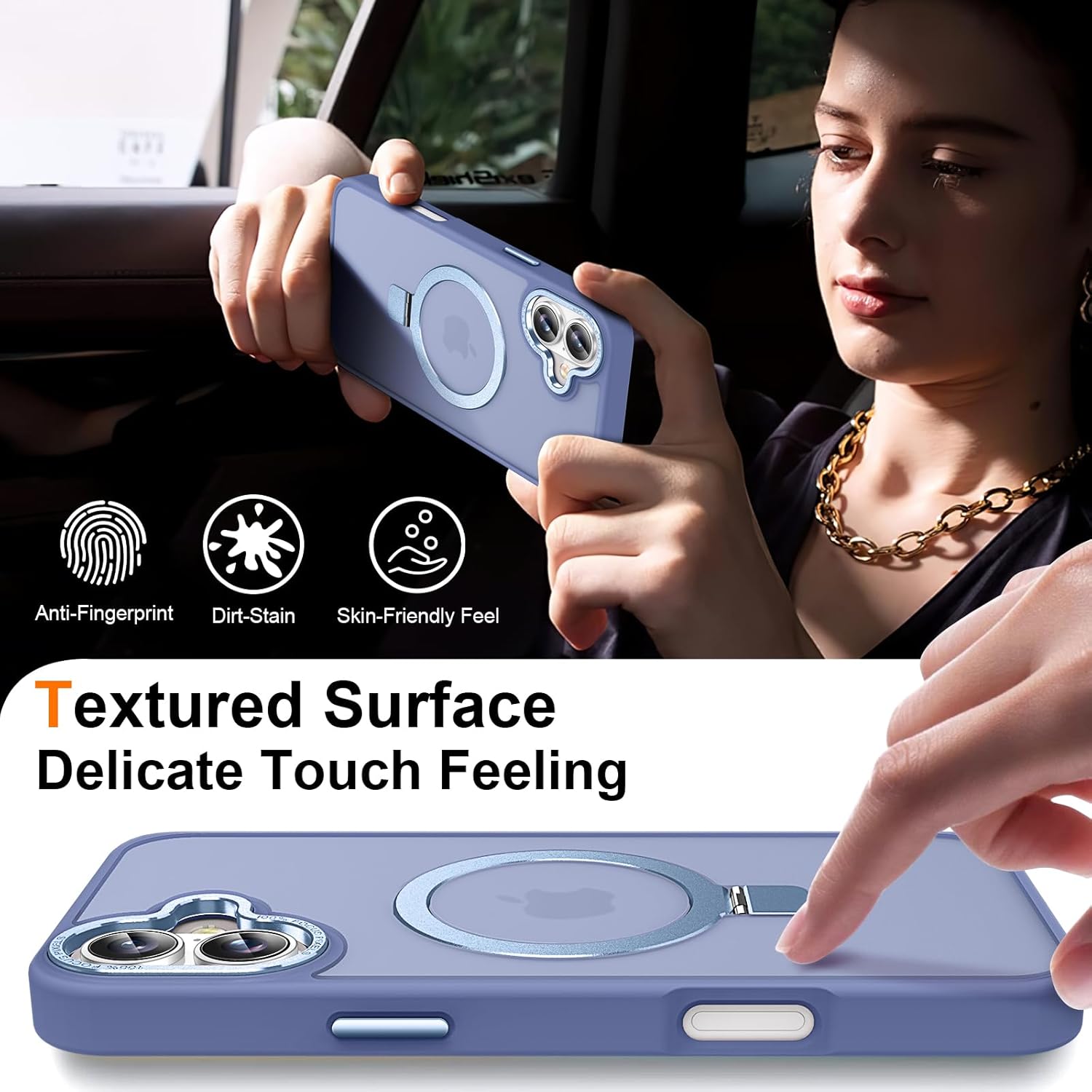 Θήκη Orso Ostand Hybrid Focus Frosted Ultramarine iPhone 16 ΘΗΚΕΣ Orso Θήκη Orso Ostand Hybrid Focus Frosted Ultramarine iPhone 16 - Image 4