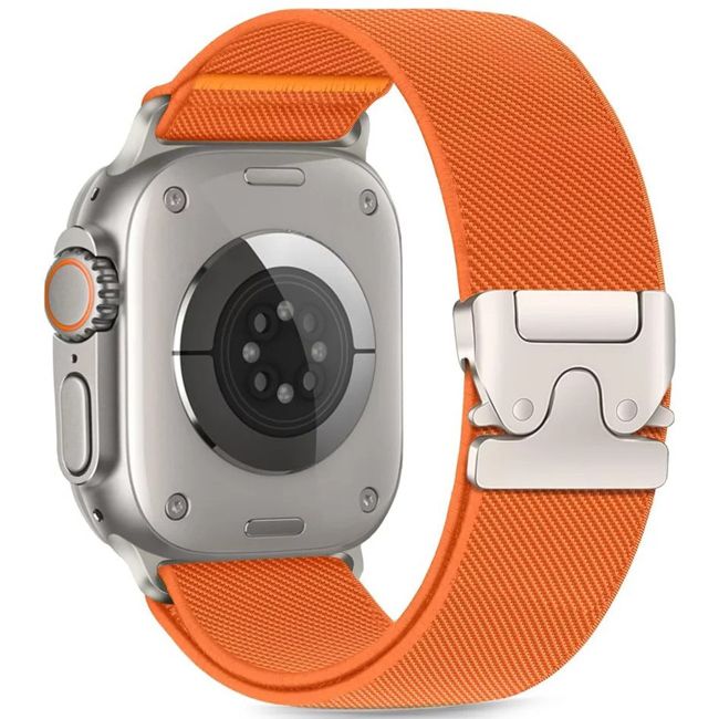 Λουράκι Tech-Protect Nylon Clasp Orange Apple Watch 44/45/46/49mm APPLE WATCH Tech-Protect Λουράκι Tech-Protect Nylon Clasp Orange Apple Watch 44/45/46/49mm