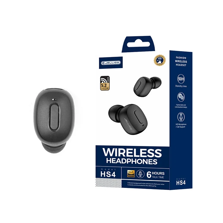 Jellico Bluetooth Smart Business Mono Headset Black (HS4) ΑΚΟΥΣΤΙΚΑ-BLUETOOTH Jellico Jellico Bluetooth Smart Business Mono Headset Black (HS4)
