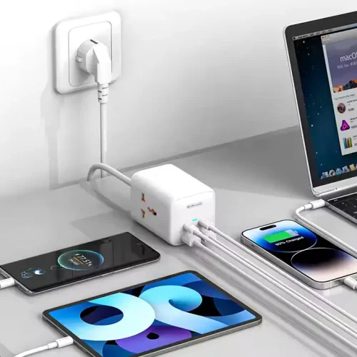 Alternative view of Jellico 65W Multifunctional Safety Power Charging Socket Station White (S1)
