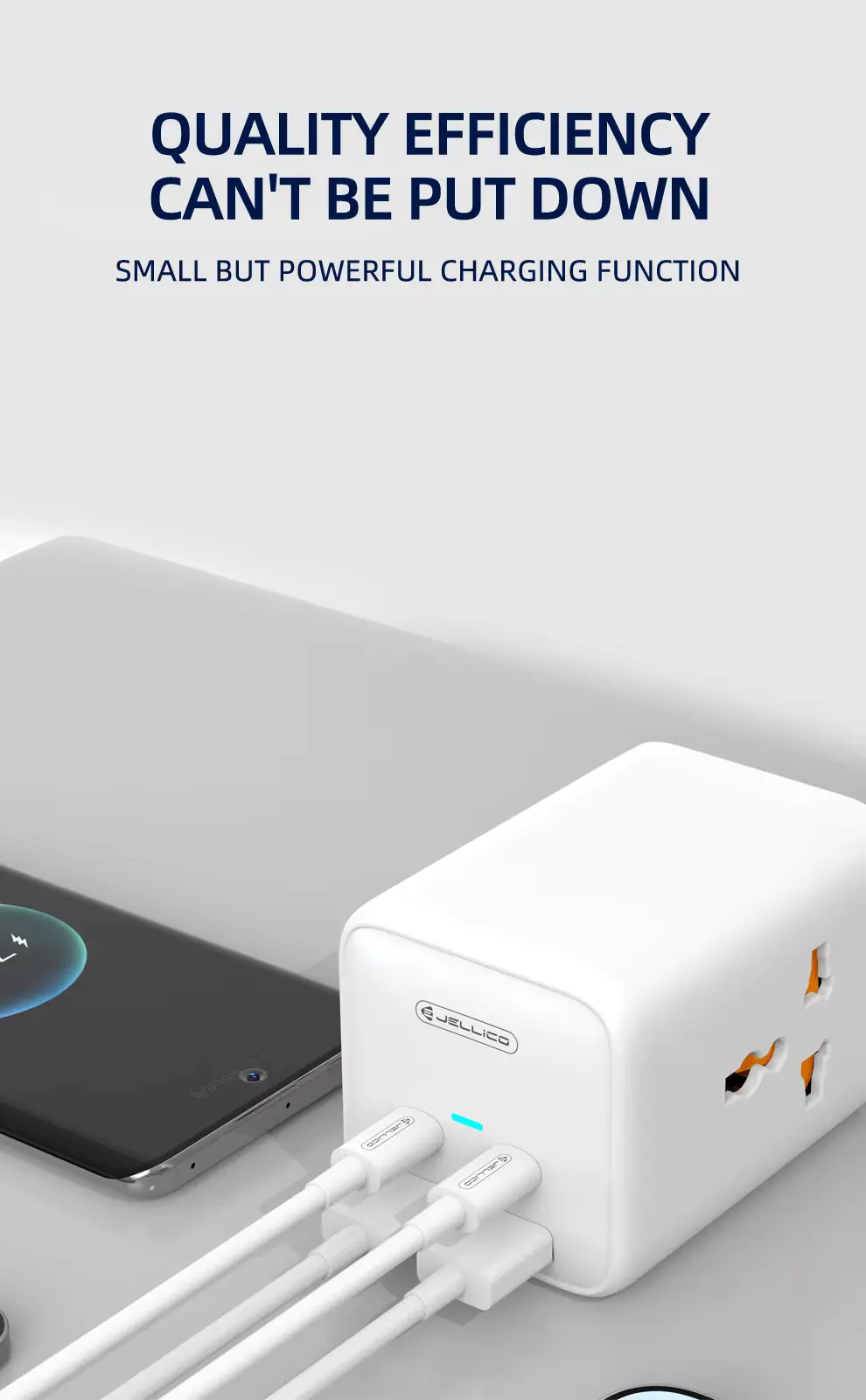 Jellico 65W Multifunctional Safety Power Charging Socket Station White (S1) GADGETS Jellico Jellico 65W Multifunctional Safety Power Charging Socket Station White (S1) - Image 4