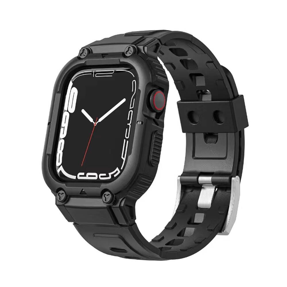 WiWU 2in1 Armor Band Black Apple Watch 44/45mm APPLE WATCH WIWU WiWU 2in1 Armor Band Black Apple Watch 44/45mm