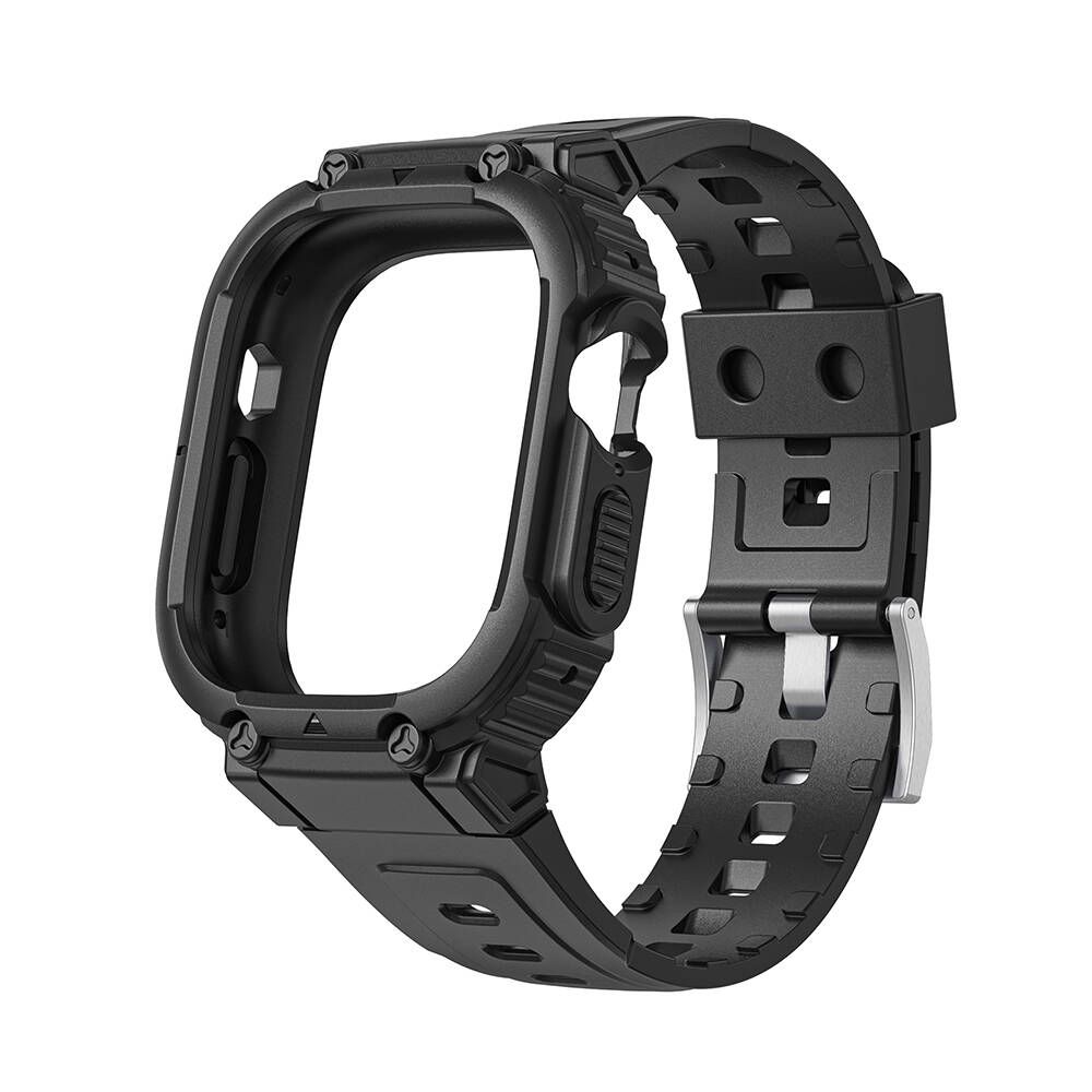WiWU 2in1 Armor Band Black Apple Watch 44/45mm APPLE WATCH WIWU WiWU 2in1 Armor Band Black Apple Watch 44/45mm - Image 5