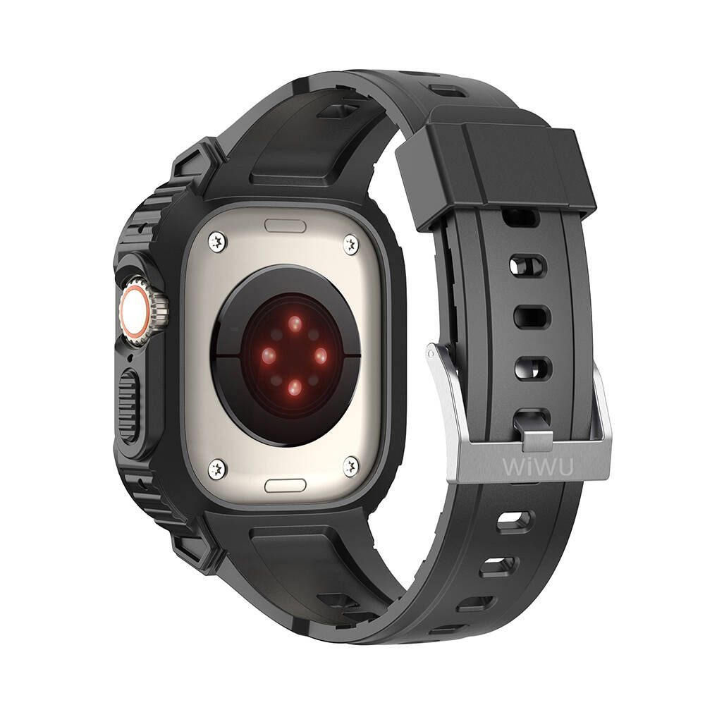 WiWU 2in1 Armor Band Black Apple Watch 44/45mm APPLE WATCH WIWU WiWU 2in1 Armor Band Black Apple Watch 44/45mm - Image 2