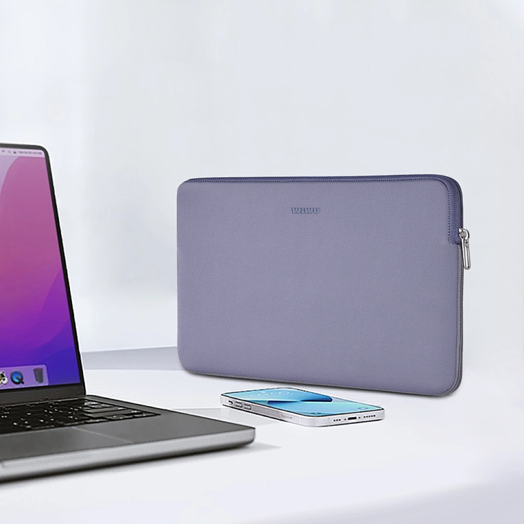WiWU Skin Zero Ultra Thin Laptop Sleeve MacBook 14″ Purple GADGETS WIWU WiWU Skin Zero Ultra Thin Laptop Sleeve MacBook 14" Purple - Image 4