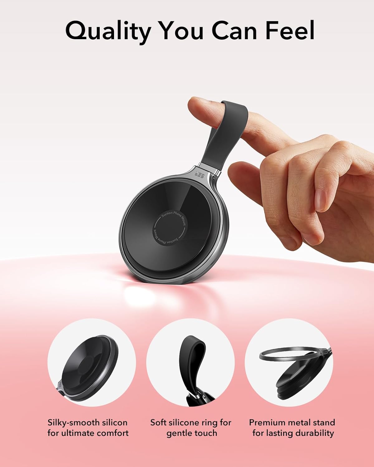 ESR Suction Cup Phone Mount HaloLock MagSafe Black MAGSAFE GADGETS ESR ESR Suction Cup Phone Mount HaloLock MagSafe Black - Image 2