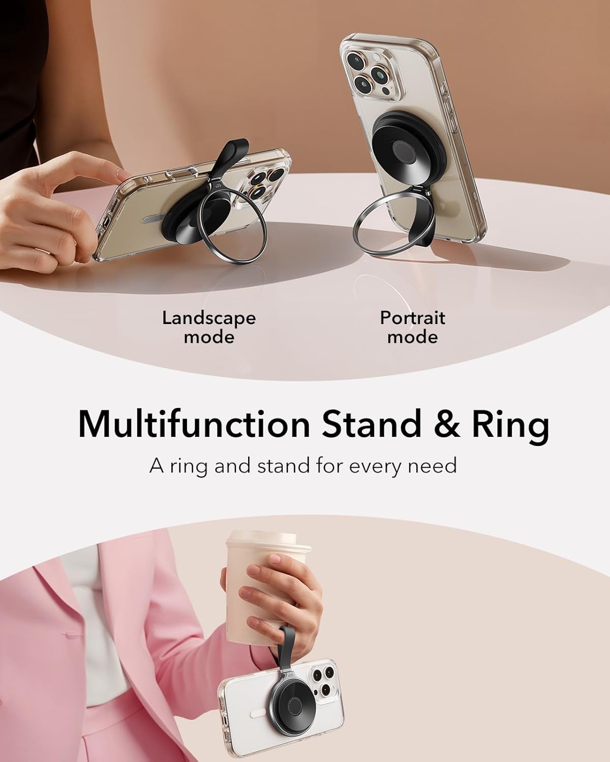 ESR Suction Cup Phone Mount HaloLock MagSafe Black MAGSAFE GADGETS ESR ESR Suction Cup Phone Mount HaloLock MagSafe Black - Image 3
