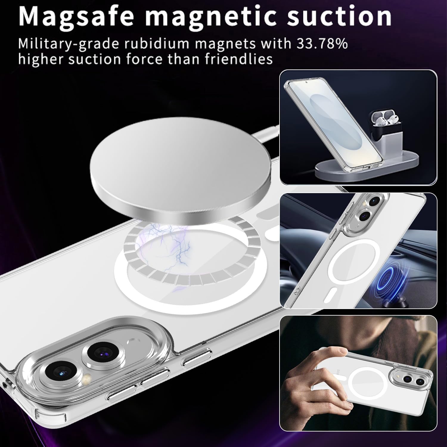 Θήκη Orso MagSafe Glaze Clear Samsung Galaxy S25 Edge STOCK OFFERS Orso Θήκη Orso MagSafe Glaze Clear Samsung Galaxy S25 Edge - Image 2