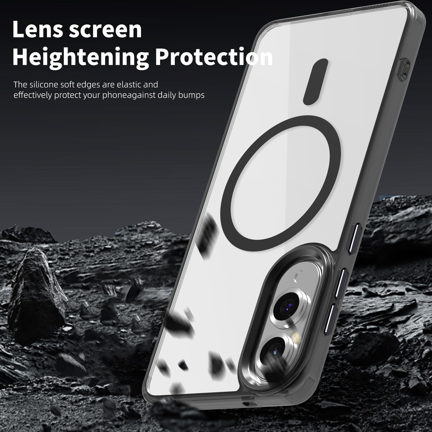Θήκη Orso MagSafe Glaze Clear Black Samsung Galaxy S25 Edge STOCK OFFERS Orso Θήκη Orso MagSafe Glaze Clear Black Samsung Galaxy S25 Edge - Image 5
