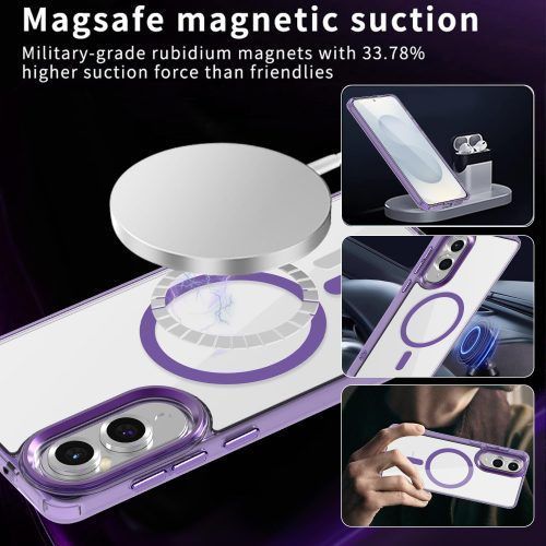 Alternative view of Θήκη Orso MagSafe Glaze Clear Purple Samsung Galaxy S25 Edge