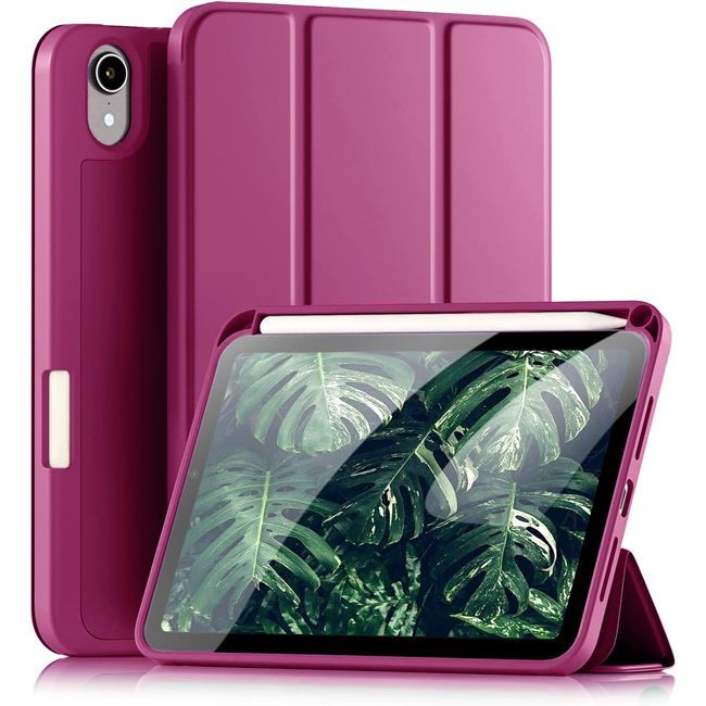 Θήκη Soft TPU Flexible Pencil Holder Hot Pink iPad Mini 6/7 ΘΗΚΕΣ Orso Θήκη Soft TPU Flexible Pencil Holder Hot Pink iPad Mini 6/7