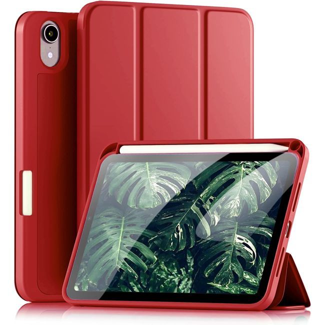 Θήκη Soft TPU Flexible Pencil Holder Red iPad Mini 6/7 ΘΗΚΕΣ Orso Θήκη Soft TPU Flexible Pencil Holder Red iPad Mini 6/7