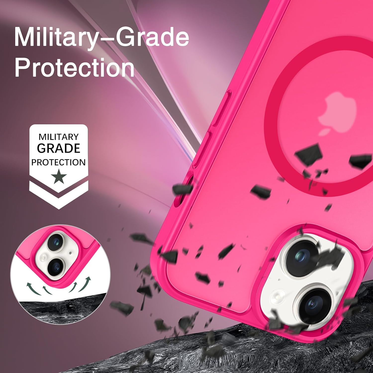 Θήκη Orso MagCase Focus Frosted Hot Pink iPhone 13/14 ΘΗΚΕΣ Orso Θήκη Orso MagCase Focus Frosted Hot Pink iPhone 13/14 - Image 7