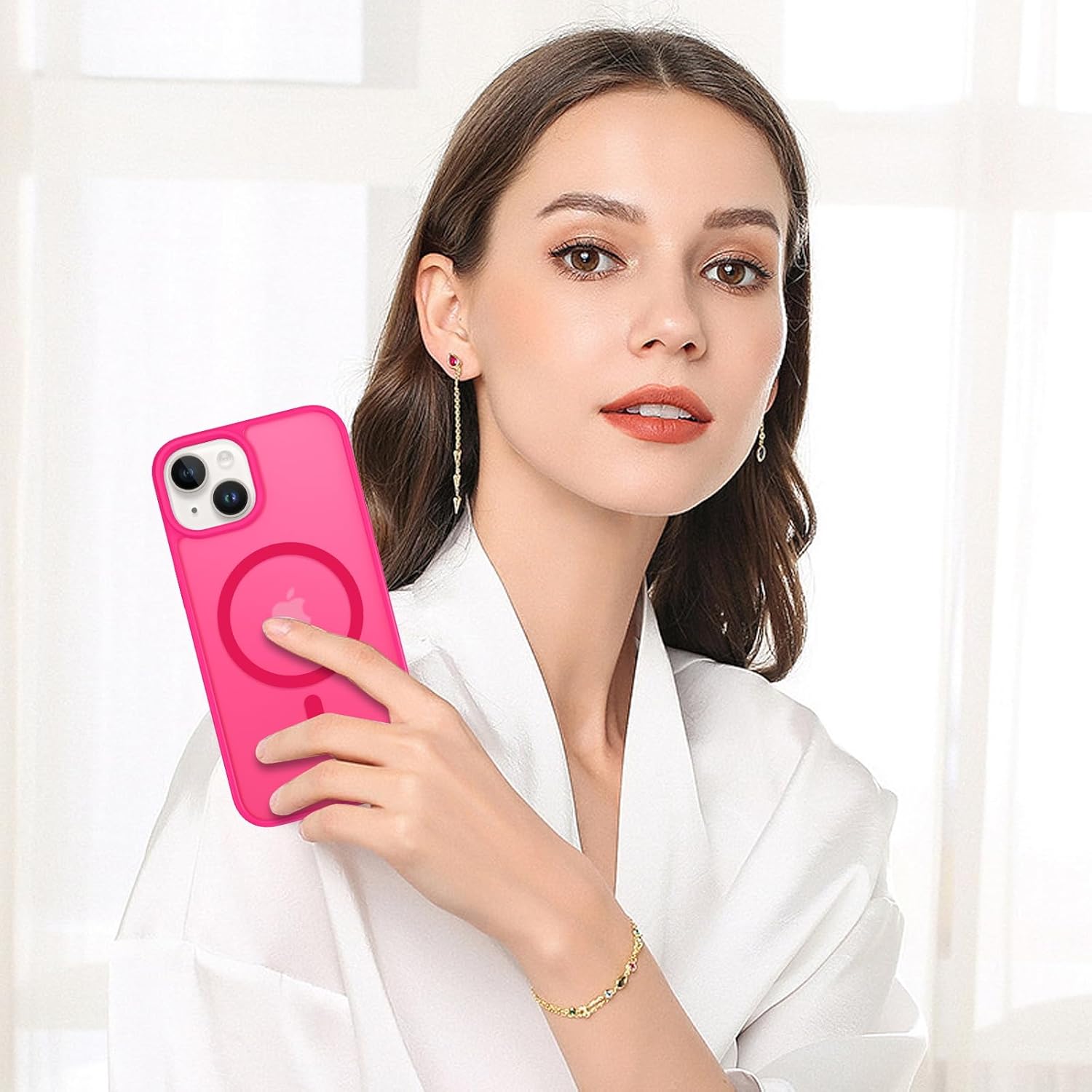Θήκη Orso MagCase Focus Frosted Hot Pink iPhone 13/14 ΘΗΚΕΣ Orso Θήκη Orso MagCase Focus Frosted Hot Pink iPhone 13/14 - Image 5