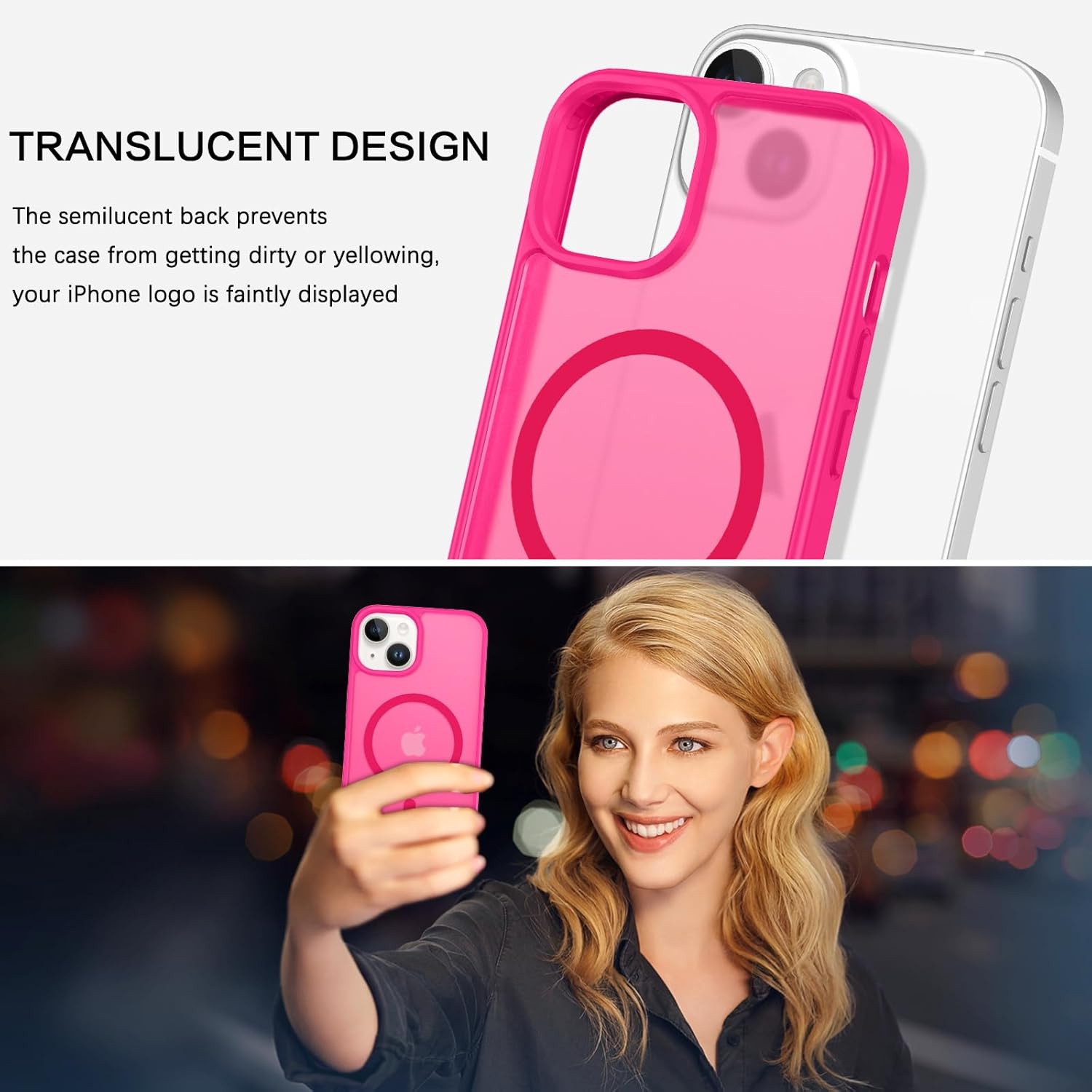Θήκη Orso MagCase Focus Frosted Hot Pink iPhone 13/14 ΘΗΚΕΣ Orso Θήκη Orso MagCase Focus Frosted Hot Pink iPhone 13/14 - Image 3