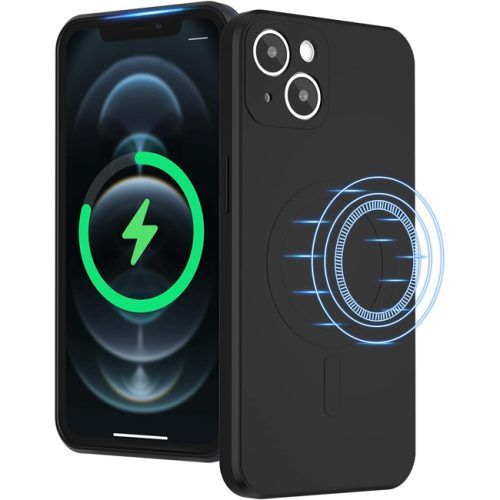 Θήκη KSTDesign Magsafe Liquid Silicone Case Black iPhone 14