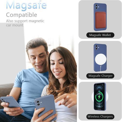 Alternative view of Θήκη KSTDesign Magsafe Liquid Silicone Case Black iPhone 14