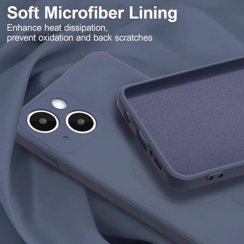 Alternative view of Θήκη KSTDesign Magsafe Liquid Silicone Case Lavender Grey iPhone 14