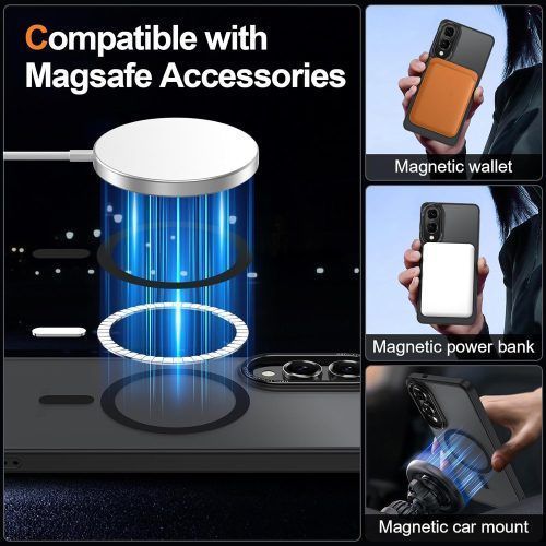 Alternative view of Θήκη Orso MagCase Focus Frosted Black Samsung Galaxy S25 Edge