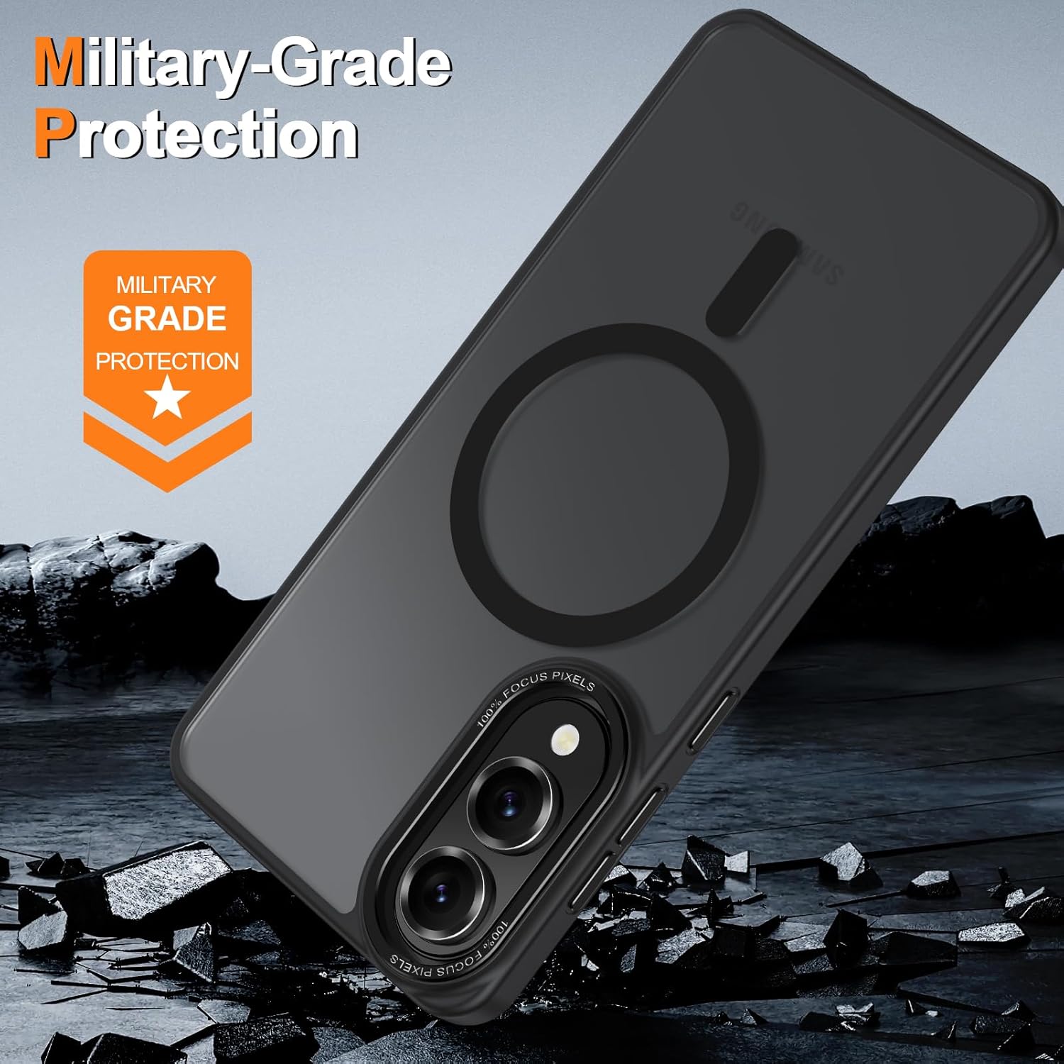 Θήκη Orso MagCase Focus Frosted Black Samsung Galaxy S25 Edge STOCK OFFERS Orso Θήκη Orso MagCase Focus Frosted Black Samsung Galaxy S25 Edge - Image 6
